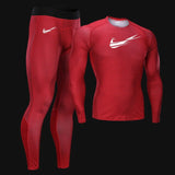 Running tights Sports suit Track suit Gym Man Autumn Winter Outdoor Jogging Thermal underwear  Compressed clothing