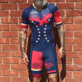 Pro Team Triathlon Suit Men's Cycling Jersey Skinsuit Jumpsuit Maillot Cycling Clothing Ropa Ciclismo Running Bike Sports Set