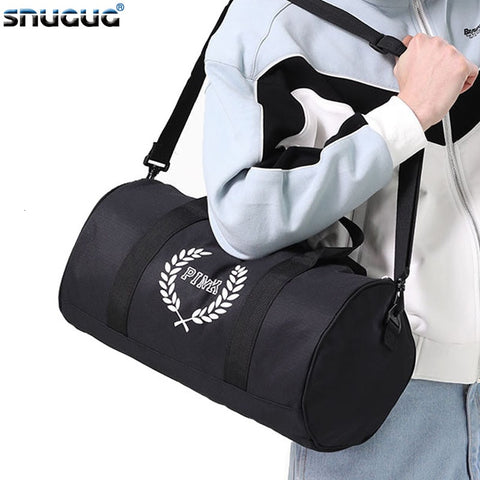 SNUGUG Outdoor Fitness Bag Oxford Pink Gym Bag Men Waterproof Women Male Sports Bags For Shoes New Woman Travel Handbag Tote Bag