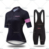 New Women Pro Cycling short sleeve Jersey Set Summer Breathable Sports Suit MTB Bike Clothing Female Bicycle Clothes Casual Wear