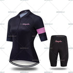 New Women Pro Cycling short sleeve Jersey Set Summer Breathable Sports Suit MTB Bike Clothing Female Bicycle Clothes Casual Wear