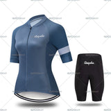 New Women Pro Cycling short sleeve Jersey Set Summer Breathable Sports Suit MTB Bike Clothing Female Bicycle Clothes Casual Wear