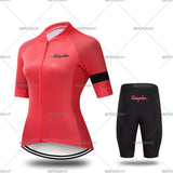 New Women Pro Cycling short sleeve Jersey Set Summer Breathable Sports Suit MTB Bike Clothing Female Bicycle Clothes Casual Wear