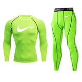 Running tights Sports suit Track suit Gym Man Autumn Winter Outdoor Jogging Thermal underwear  Compressed clothing