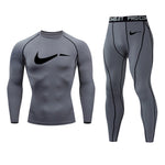 Running tights Sports suit Track suit Gym Man Autumn Winter Outdoor Jogging Thermal underwear  Compressed clothing