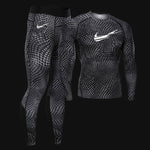 Running tights Sports suit Track suit Gym Man Autumn Winter Outdoor Jogging Thermal underwear  Compressed clothing