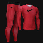 Running tights Sports suit Track suit Gym Man Autumn Winter Outdoor Jogging Thermal underwear  Compressed clothing