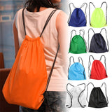 1 Pcs Portable Waterproof Oxford Sports Bag Thicken Drawstring Belt Riding Backpack Gym Drawstring Shoes Bag Clothes Backpack