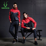 VANSYDICAL Gym Clothing Set Mens Womens Sportswear Running Fitness Training Weight Loss Sweating Sauna Sports Suit