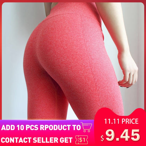 Women High Elastic Fitness Sport Gym Leggings Yoga Pants Slim Running Tights Sportswear Sports Pants Trousers Clothing Seamless