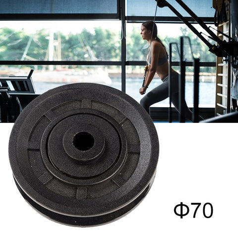 1 Piece Universal 70mm/90mm/105mm Diameter Wearproof Nylon Bearing Pulley Wheel Cable Gym Fitness Equipment Part